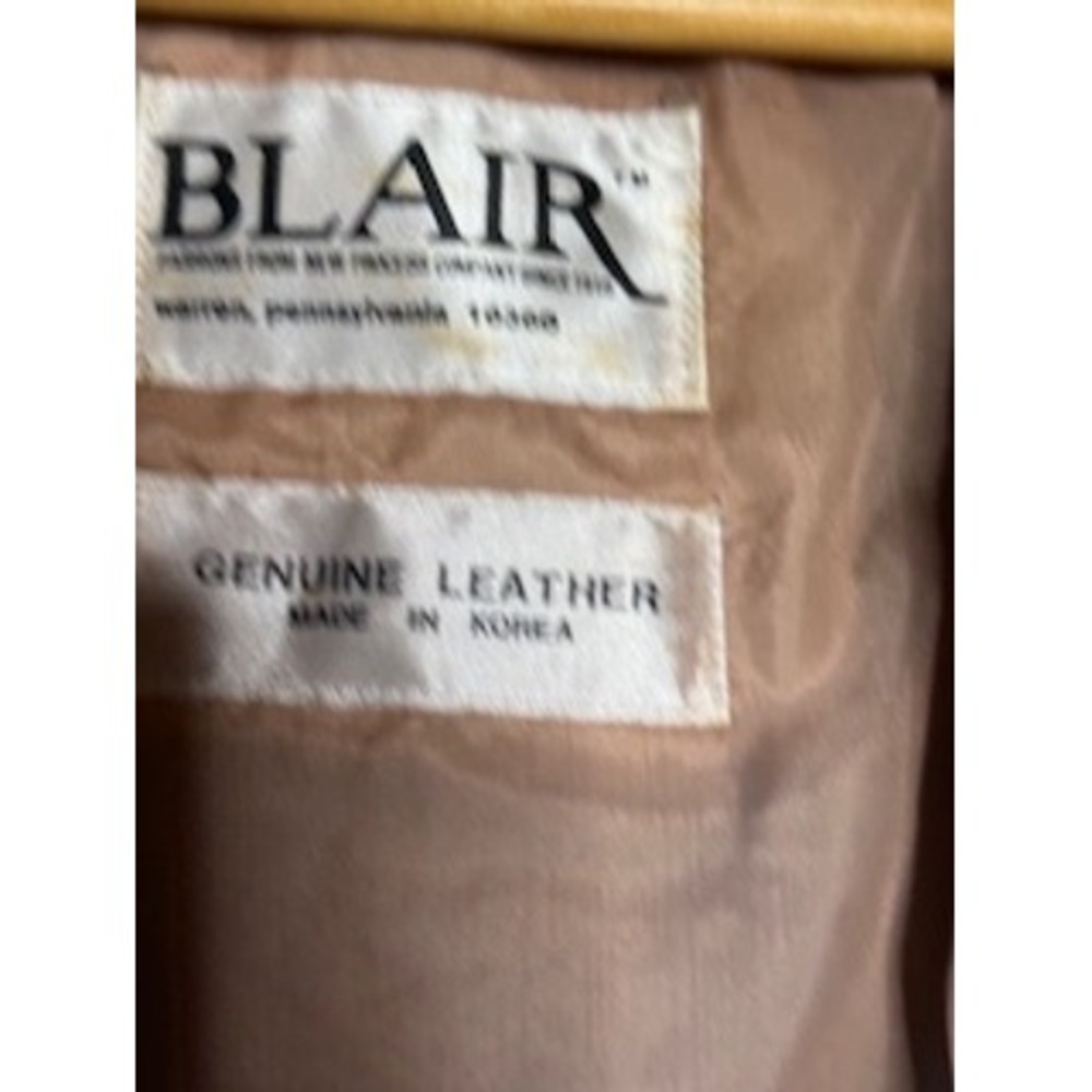 Vintage Blair Taupe Suede Leather Jacket Womens Tagged 18 - Picture 4 of 6